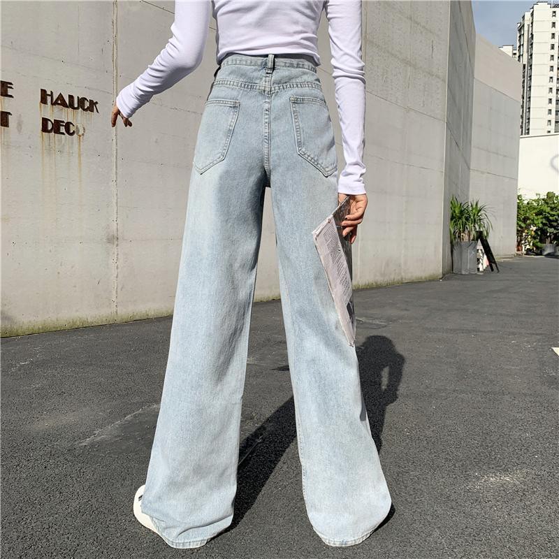 Quần Bò Jean Unisex Ống Rộng Suông Thụng Nam Nữ Oversize Streetwear Thời Trang Becky