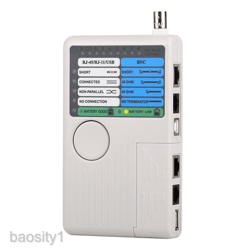 Thiết Bị Kiểm Tra Cáp Mạng Đa Năng 4 Trong 1 RJ45 / RJ11 / USB / BNC LAN