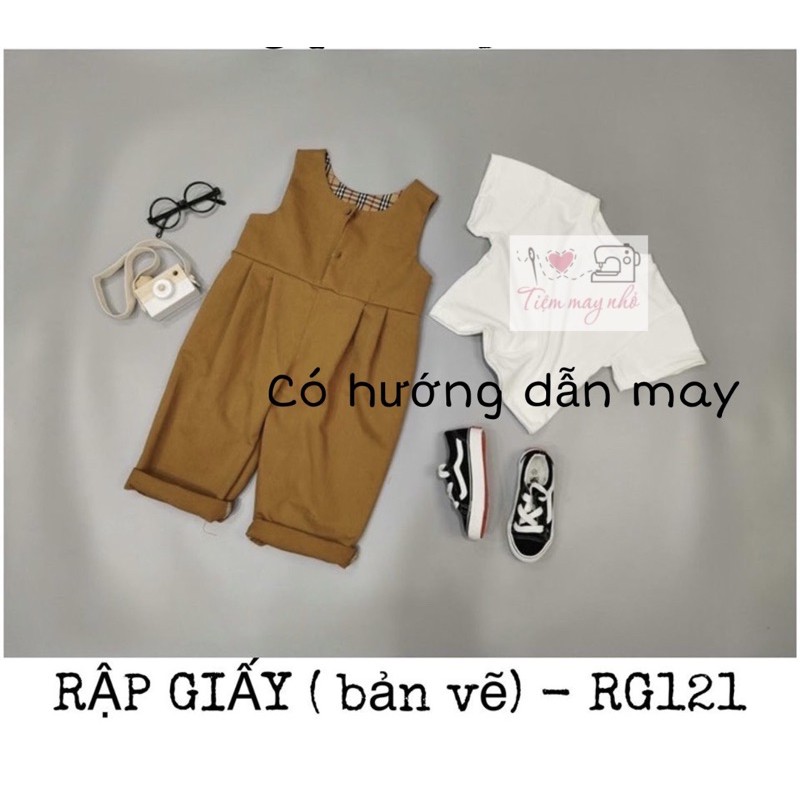 RG121_Rập giấy may jumsuit cho bé