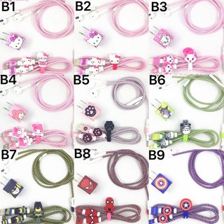 BỘ DECAL DÁN, DÂY QUẤN, NÚT BẢO VỆ 5 IN 1 HÌNH THÚ ( KHÔNG KÈM CỐC SẠC ,DÂY SẠC VÀ TAI NGHE ) TPHCM