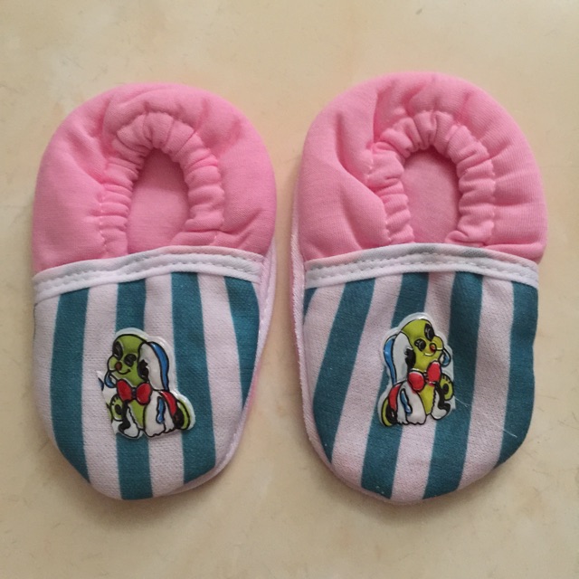 set 2 đôi giày vải bo cổ chân cho bé