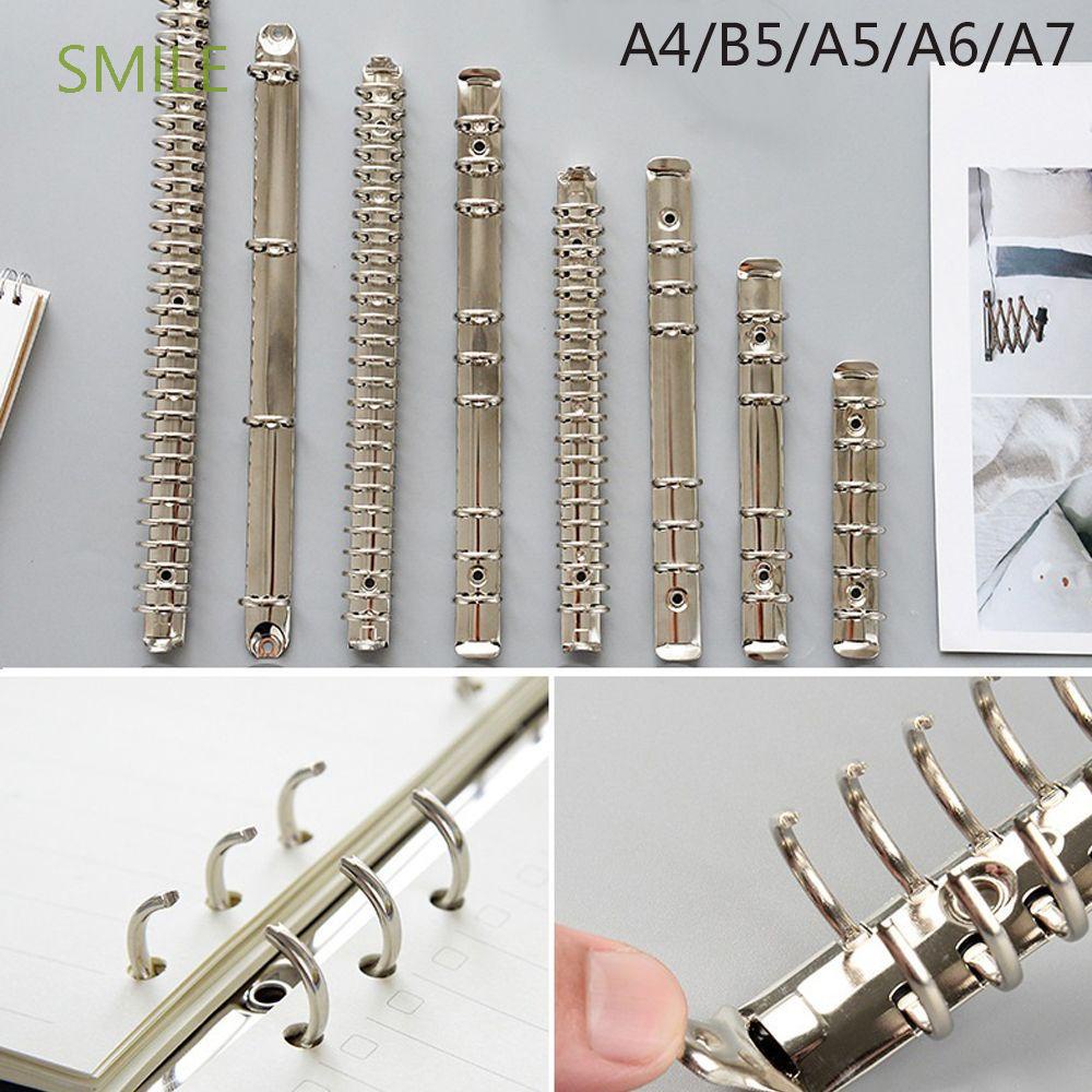 Gáy kẹp sổ văn phòng phẩm bằng kim loại khổ A4/B5/A5/A6/A7 DIY
