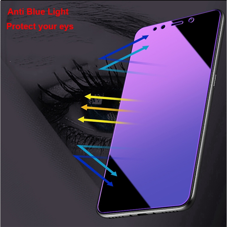 Anti Blue Light Tempered Glass Xiaomi Mi 8SE 9SE A2 A3 5x 6 6X 8 9 SE/Lite/Pro CC9 CC9E Play Mix/Max 2 2S 3 Screen Protector