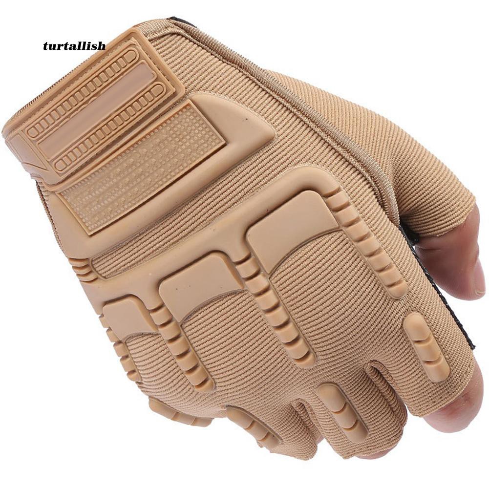 TUR♥Men's Army Military Outdoor Tactical Combat Bicycle Airsoft Half Finger Gloves