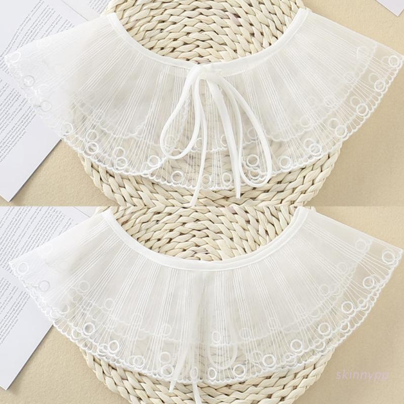 Vòng cổ hai lớp thắt nơ họa tiết kẻ sọc thêu hình tròn mini dành cho nữ
 | BigBuy360 - bigbuy360.vn