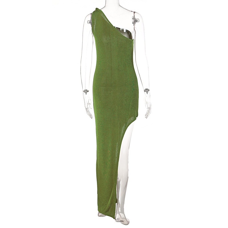 Đầm Không Tay Màu Trơn Thiết Kế Không Đồng Đều Thời Trang Dành Cho Nữ