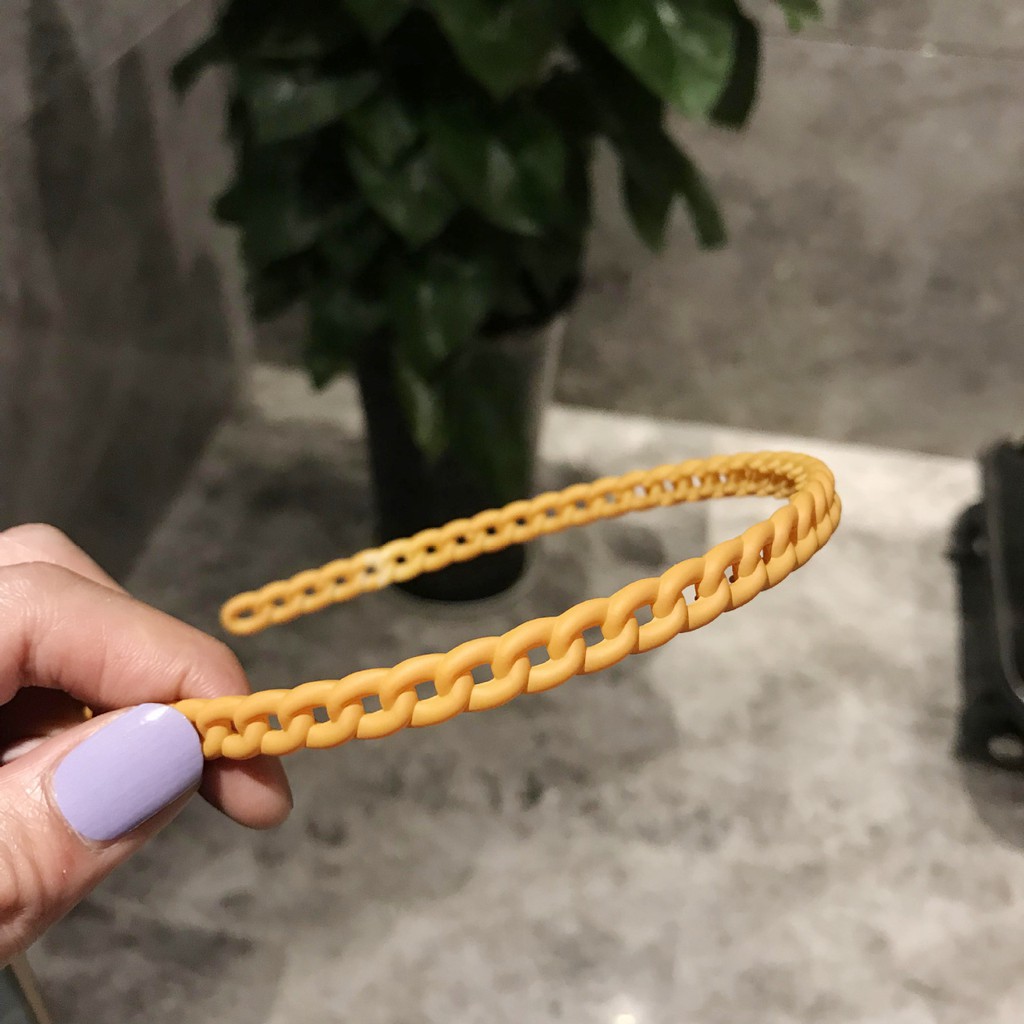 Cài nhựa nhám cho nữ hình mắc xích nhiều size cho bạn gái