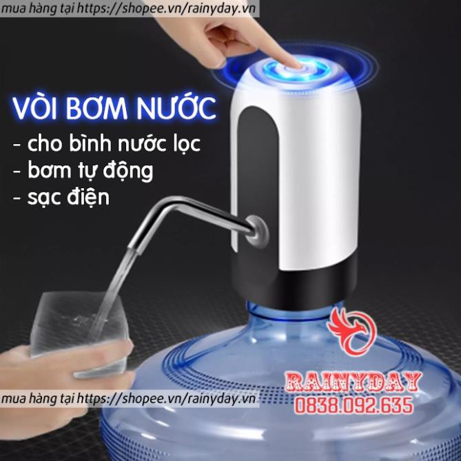 Máy bơm nước uống pin sạc - Máy bơm rót rượu tự động mini