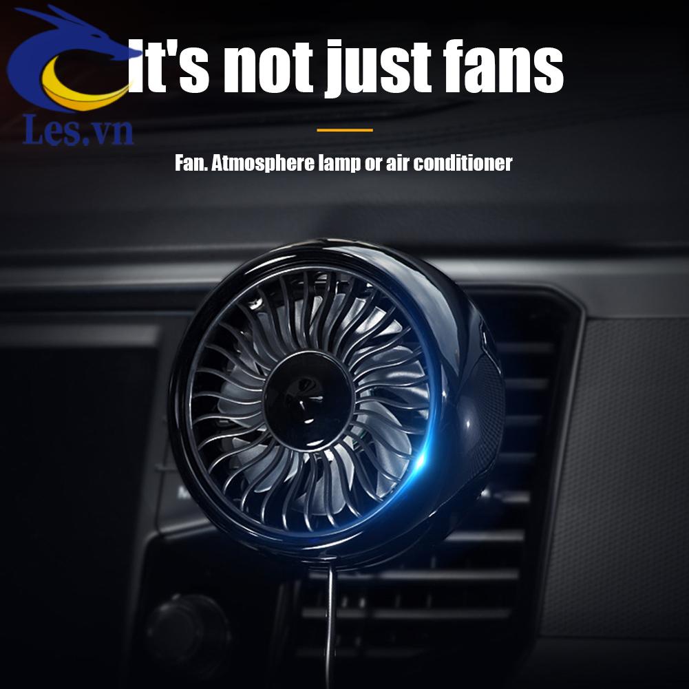 Quạt Điều Hòa Không Khí 7 Cánh 3 Tốc Độ Kèm Kẹp Cho Xe Hơi 12V 24V