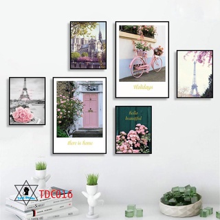 Bộ 6 tranh canvas khung composite xịn