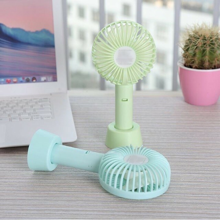 PVN6141 Quạt mini tích điện cầm tay có đế để bàn siêu hot nuty T2 | BigBuy360 - bigbuy360.vn