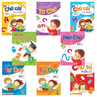 Sách Bé học IQ 5-6 tuổi (Combo 8 cuốn) - TV