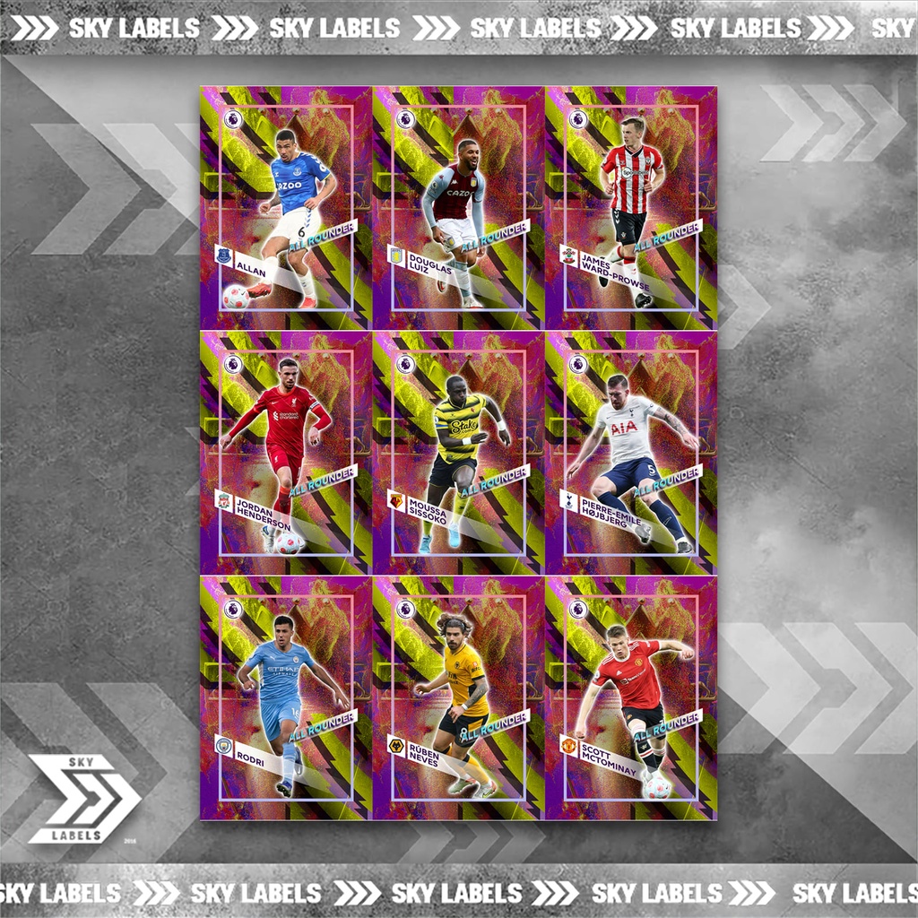 thẻ SKY All Rounder - Hojbjerg, Douglas Luiz, Ward-Prowse, Allan, Rodri, Sissoko, McTominay, Henderson, Ruben Neves