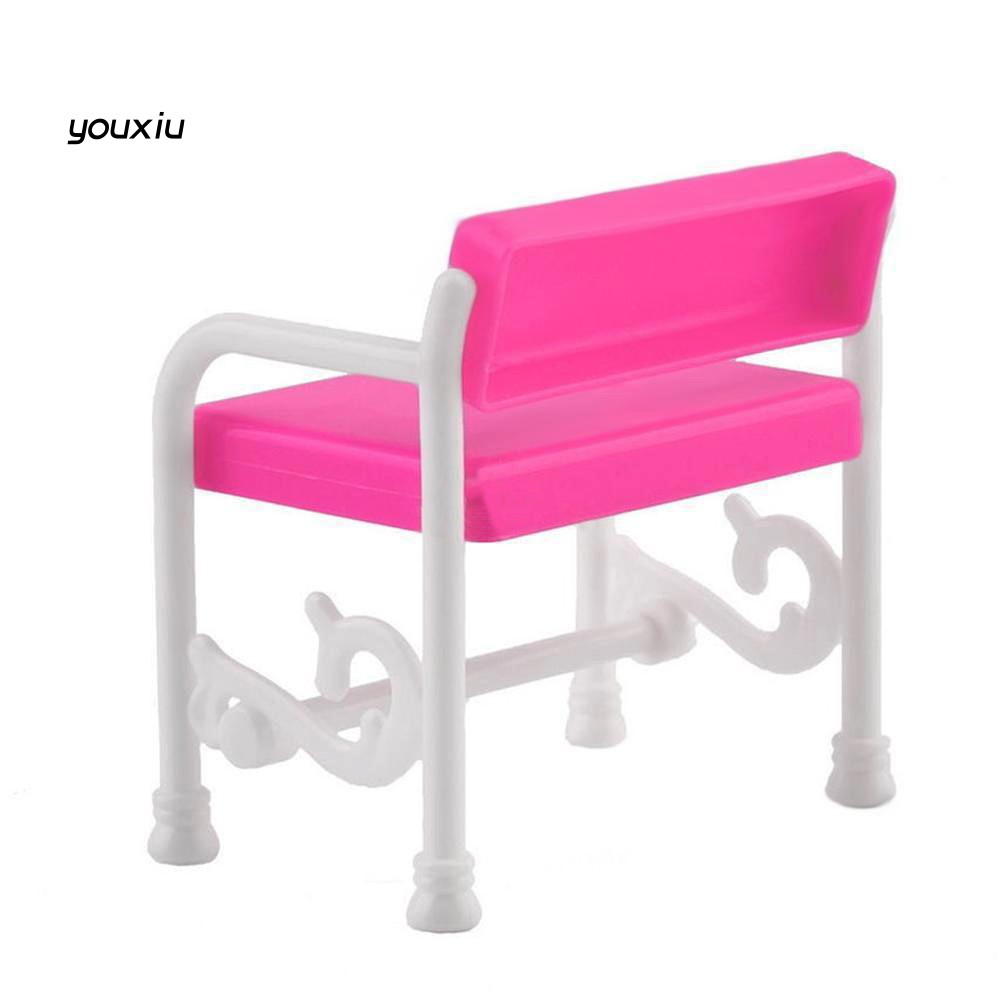 ♛YEWJ♛Dressing Table Chair Furniture Accessories Set for BJD Dolls Kids Toy House