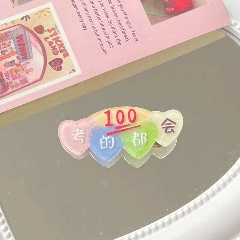 Kẹp Tóc Thiết Kế Chữ Sáng Tạo Dễ Thương Dành Cho Nữ