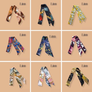 Dây cột tóc, khăn lụa, khăn turban cột tóc cột túi xách vải lụa mềm Linn