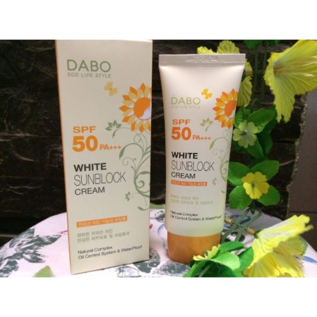Kem chống nắng Dabo White Sunblock Cream SPF 50 PA+++