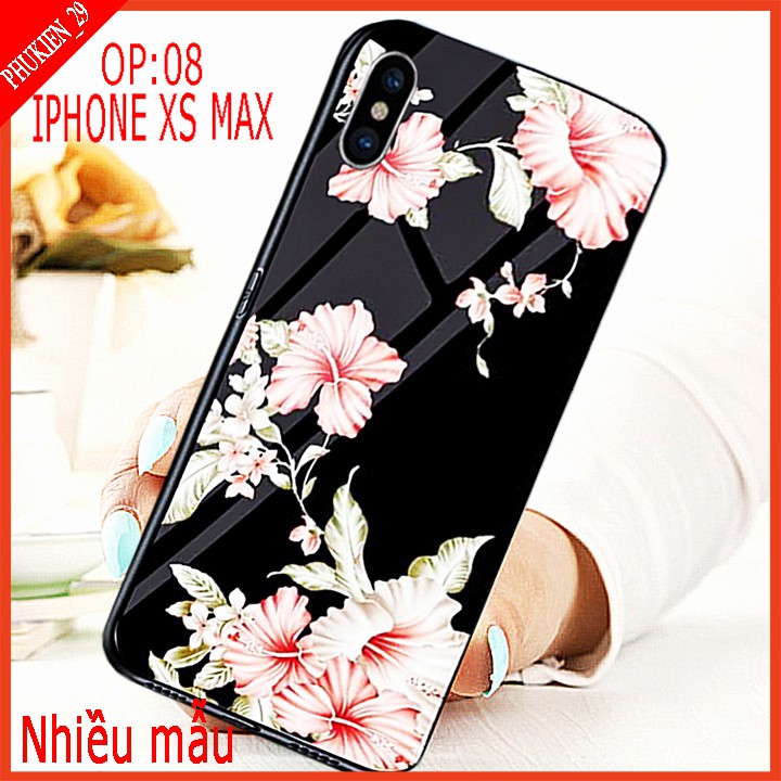 Ốp lưng kính 3D IPHONE XS MAX mặt kính 3d sang trọng, Hình ảnh sắc nét, sản phẩm thực quý khách vui lòng xem video