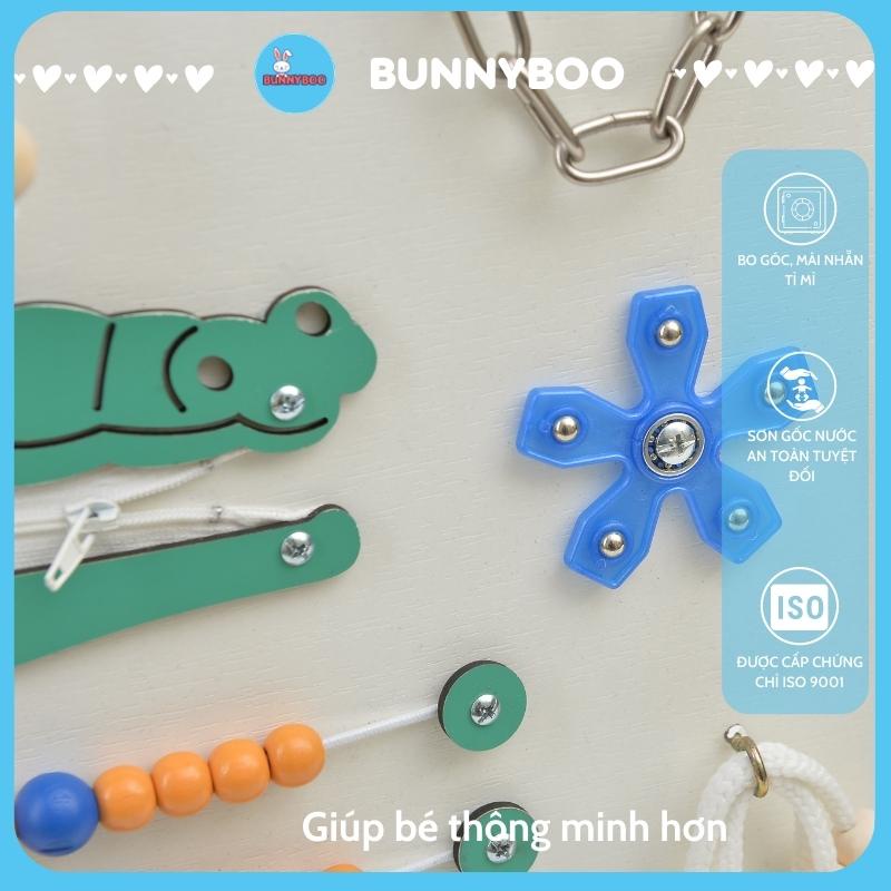 Busy board bảng bận rộn BUNNYBOO Đồ chơi giáo dục thông minh phát triển tư duy kĩ năng tăng khả năng tập trung cho bé
