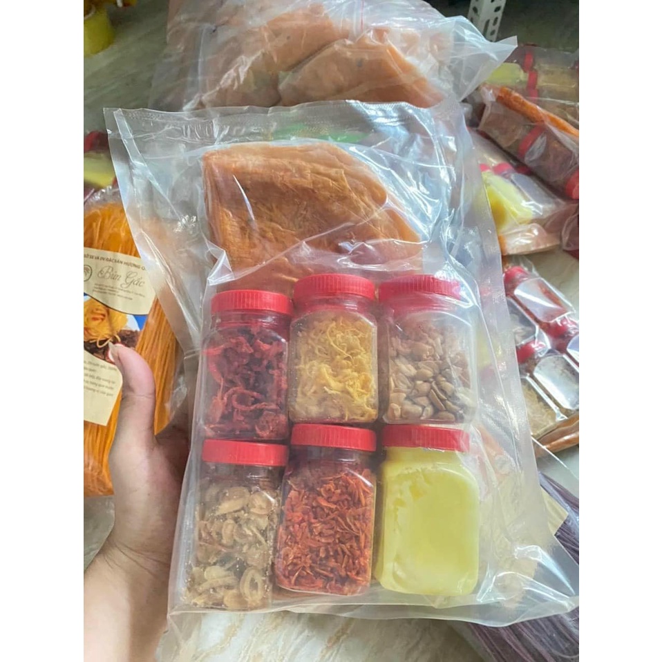 Set bánh tráng dẻo tôm bơ lục vị