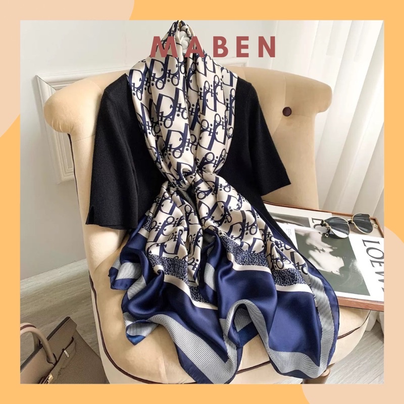 Khăn choàng cổ lụa cao cấp size 90x180cm