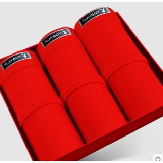 Combo 3 quần lót nam tam giác mã ql2218-22 chính hãng playboy/quần lót nam đỏ/ quần lót nam sexy/ quần lót nam cao cấp