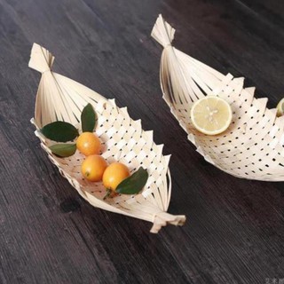 Xưởng sx- 10 đĩa thuyền tre mẹt tre hình thuyền - Tre VN