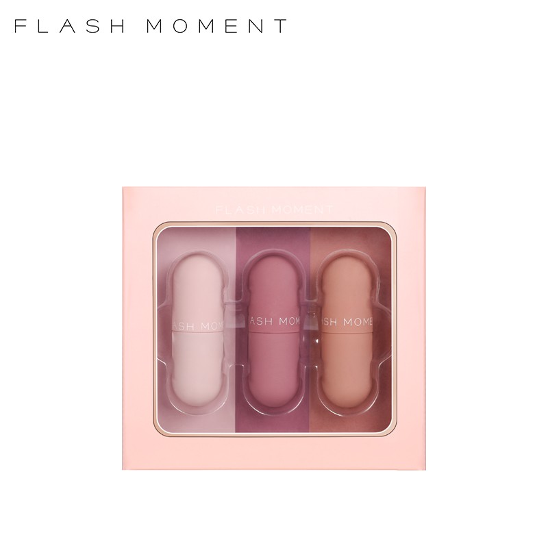 Bộ son môi Flash Moment hình viên thuốc dễ thương 50g