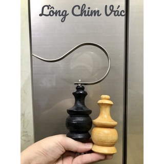 Móc nậm inox lồng vuông mào 2 loại nậm gỗ - lồng chim vác