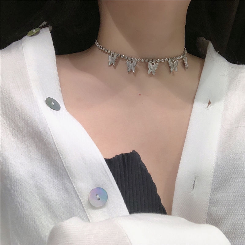 Vòng Cổ Đính Đá Lấp Lánh Sang Trọng Cho Nữ