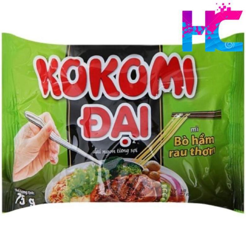 Thùng mì tôm kokomi đại 75g bò hầm rau thơm