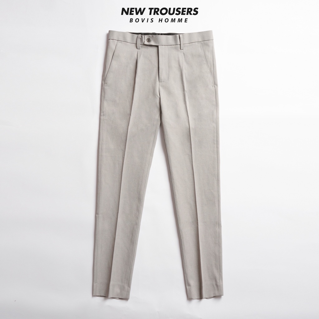 Quần Baggy nam Bovis Homme, chất liệu cotton, mặt vải mỏng mịn, co giãn thoải mái.