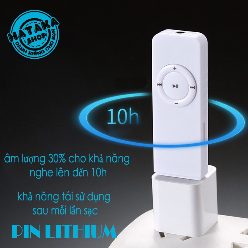 Máy nghe nhạc usb H1 tặng thẻ nhớ 8GB có loa ngoài, full phụ kiện