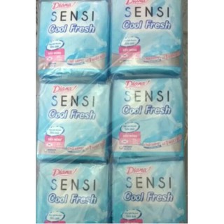 Combo 6 gói bvs diana sensi Cool fresh siêu mỏng cánh, gói 8 miếng
