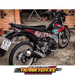 [KÈM QUÀ TẶNG] Tem rời satria- raider cá chép cao cấp