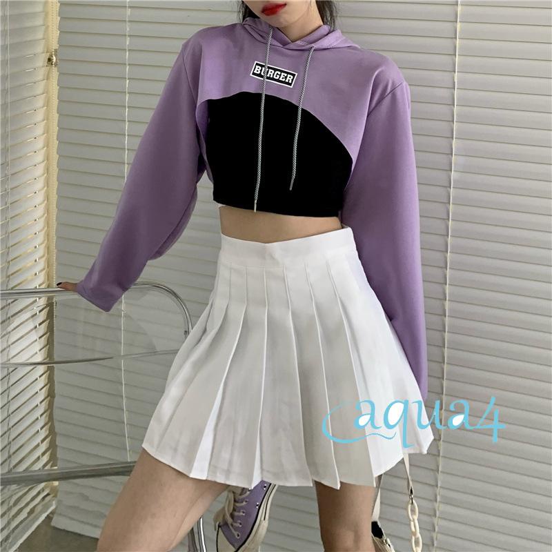 Áo Lửng Tay Dài Có Nón Thêu Chữ Thời Trang Cho Nữ