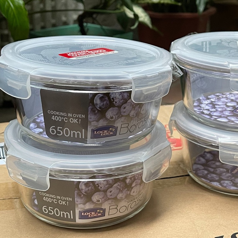Hộp Thủy Tinh Chịu Nhiệt Có Nắp Gập Lock&Lock LLG831 Hàng Chính Hãng Dung Tích 650ml | BigBuy360 - bigbuy360.vn