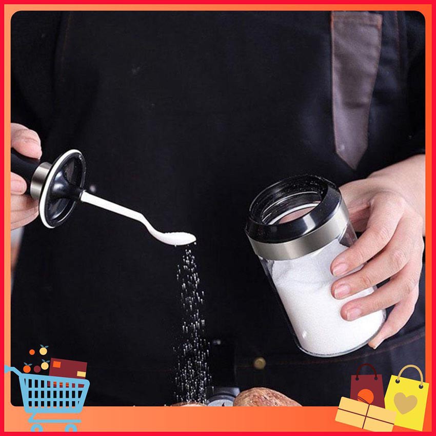 Lọ Đựng Gia Vị Kèm Thìa Cực Xịn Và Bình Xịt Dầu Ăn Nồi Chiên Không Dầu | BigBuy360 - bigbuy360.vn