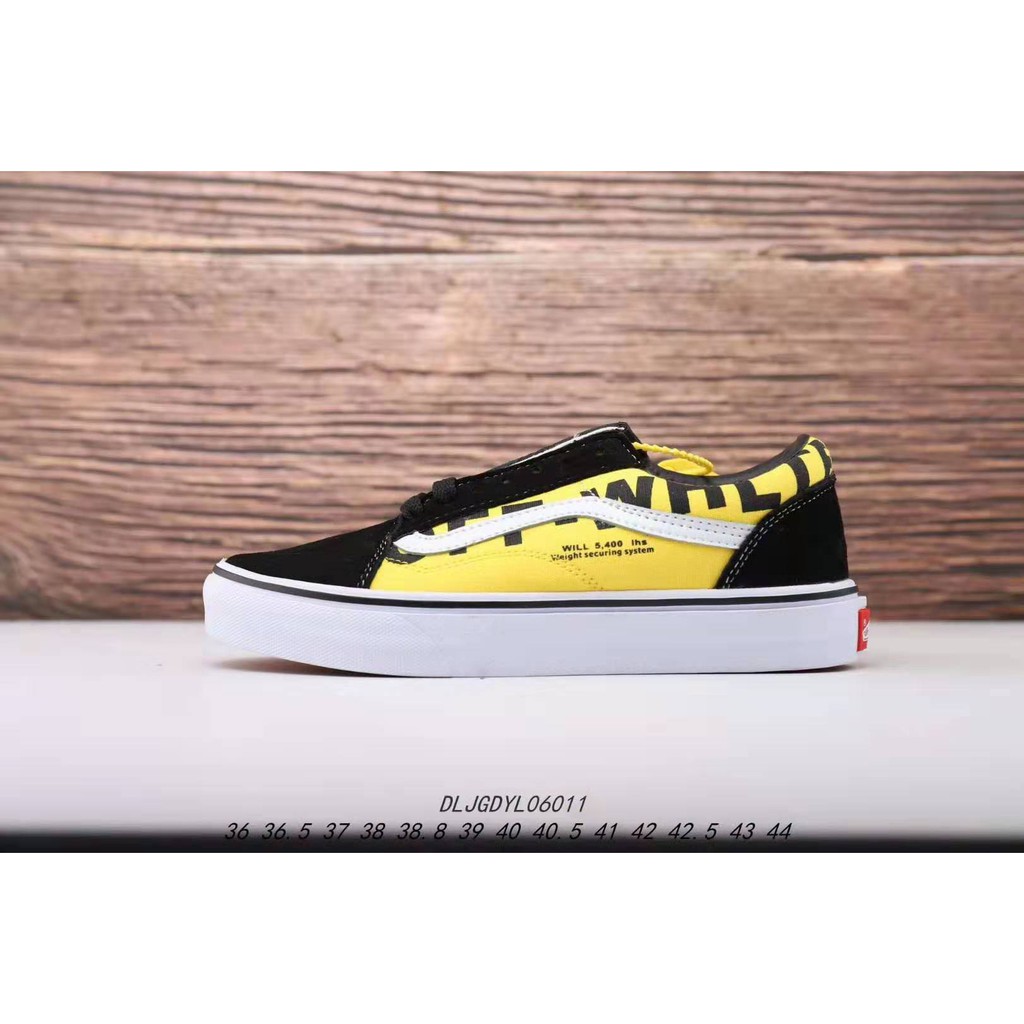 (Xả Hàng Đón 2020). GIÀY VANS OLD SKOOL OFF WHITE BLACK 06011 , Giày nam , cổ thấp ,chất liệu vải , hàng CHÍNH HÃNG 100%