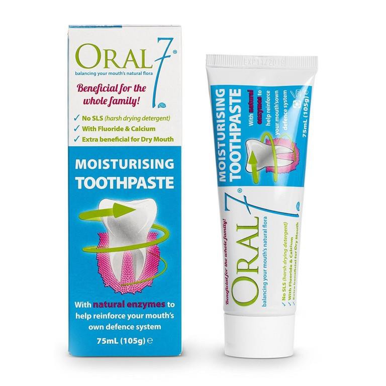 Kem đánh răng giữ ẩm miệng ORAL7 75ml dành cho người khô miệng/ Anh Quốc