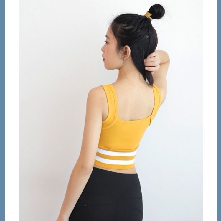 Sinh viên yoga lưng áo ngực dây kéo phía trước áo ngực thể thao độ bền cao chống sốc thu thập áo vest thể dục chống sag