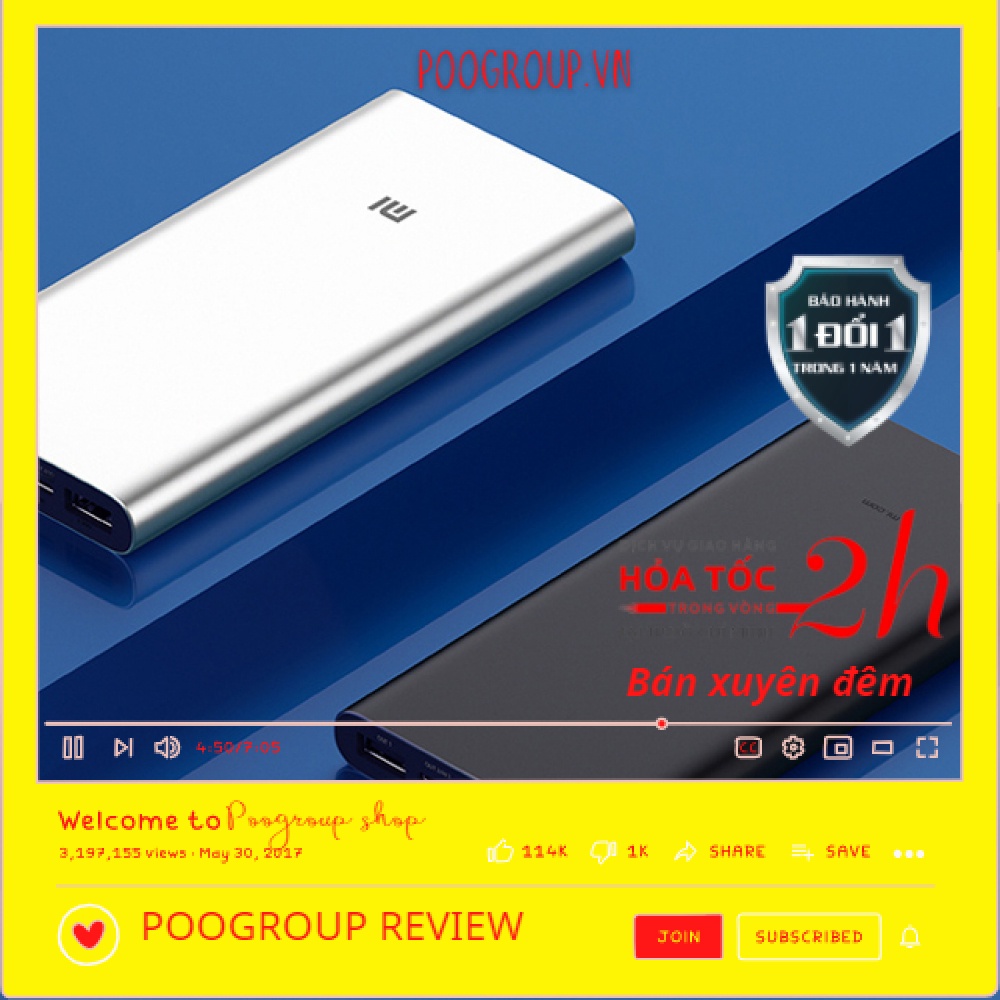 [🔥 Chính Hãng] Sạc dự phòng Xiaomi Gen 3 cổng type c in/out usb