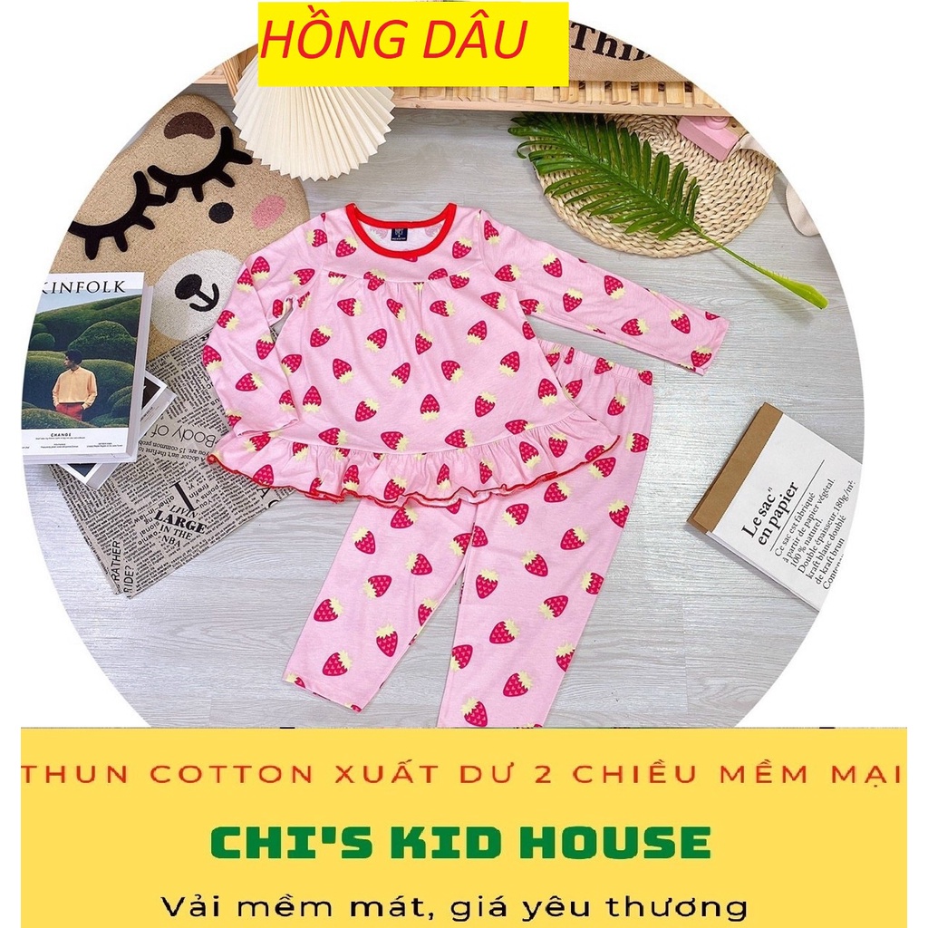 ĐỒ BỘ THUN COTTON 2 CHIỀU XUẤT DƯ MỀM MÁT CHO BÉ LỚN 20-40KG