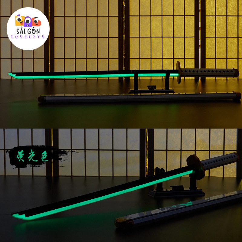 Đồ Chơi Lắp Ráp Mô Hình Thanh Kiếm KATANA Wado Ichimonj Dạ Quang Của Zoro Trong Đảo Hải Tặc DK1509 Với 806 PCS