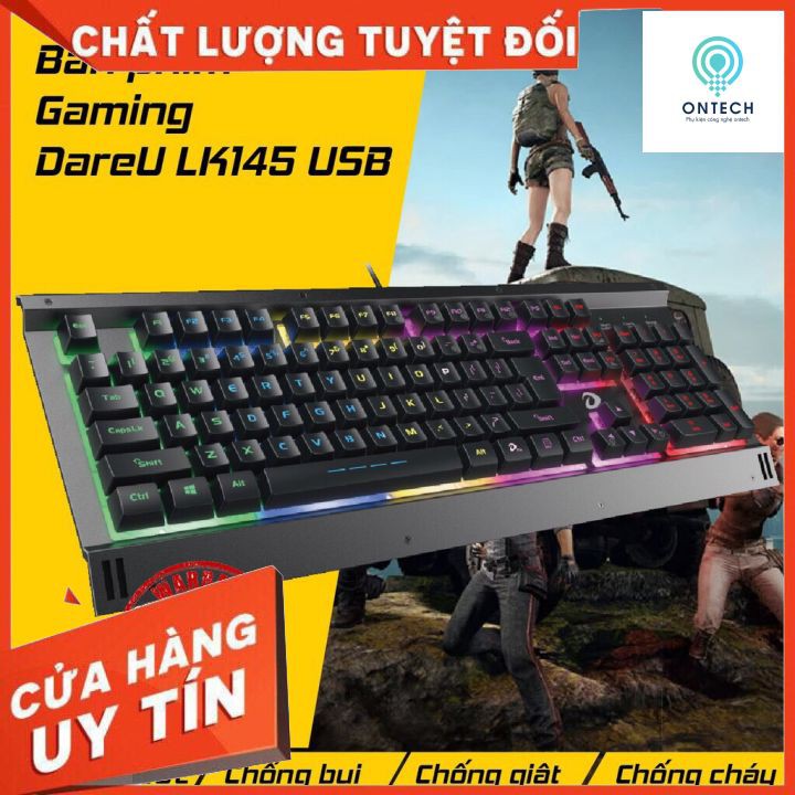 Bàn Phím giả cơ Dareu lk145 USB 104key led 7 màu bảo hành 24 tháng | BigBuy360 - bigbuy360.vn