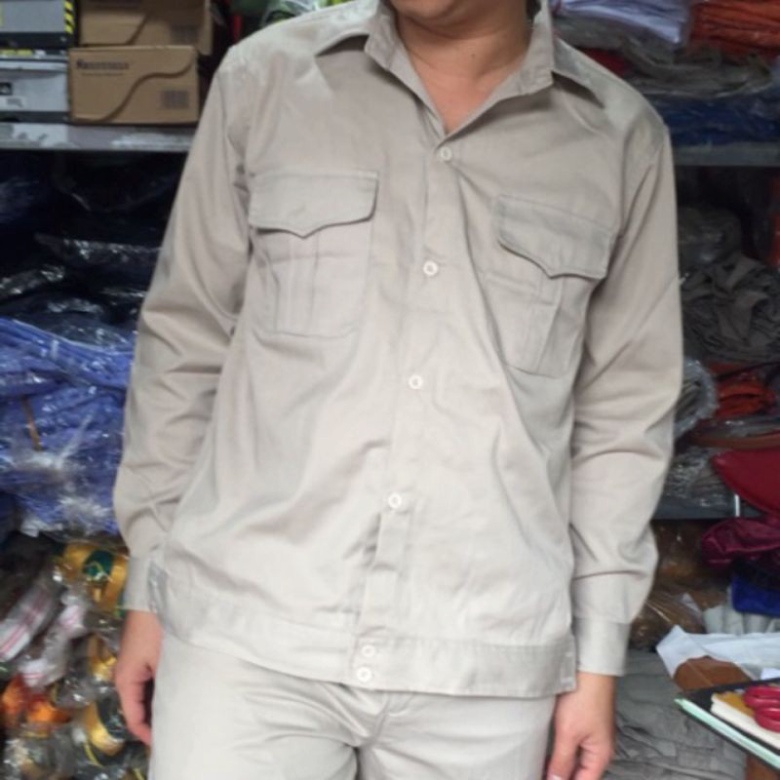 Bộ bảo hộ lao động màu ghi  quần áo lao động [DOO SAFETY]