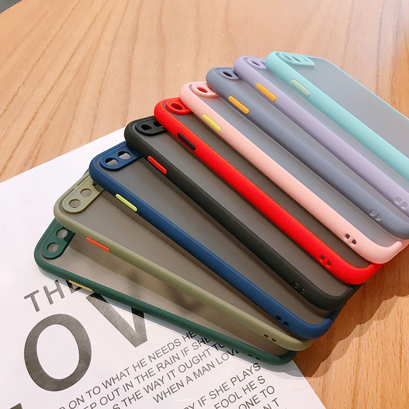 Ốp Điện Thoại Cứng Mặt Nhám Màu Đục Cho Apple 6 6s 7 8p 10 Xsmax 11 12 13Pro Max