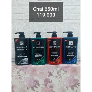 Dầu Gội Dành Cho Nam Romano 650g