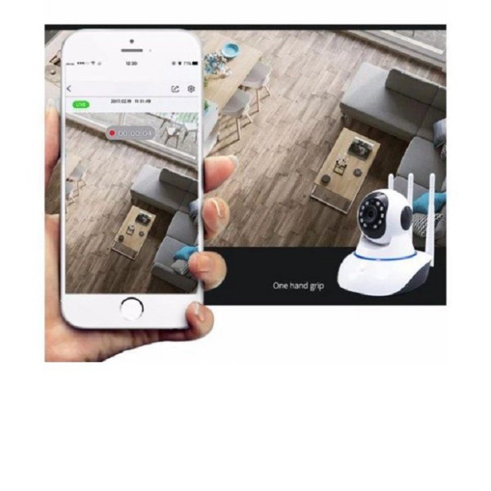 [SIÊU RẺ] Camera Ip Yoose 3 Râu Xoay 360 Độ Bắt Wifi Cực Khỏe Hàng Loại 1 Bảo Hành 6 Tháng Có Video Hướng dẫn Tự cài Đặt