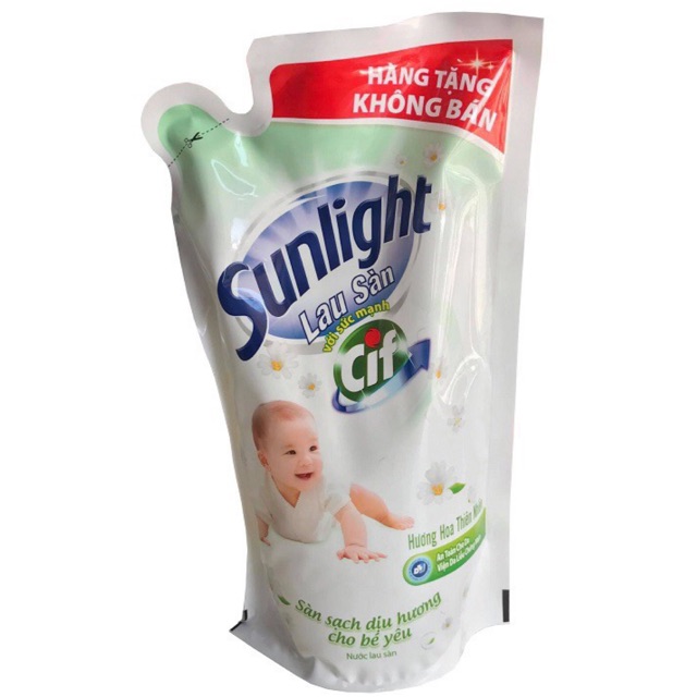 Nước lau sàn Hương Hoa Thiên Nhiên Trắng 700g hàng khuyến mãi